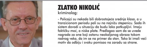 Izjava Zlatka Nikolića, kriminologa